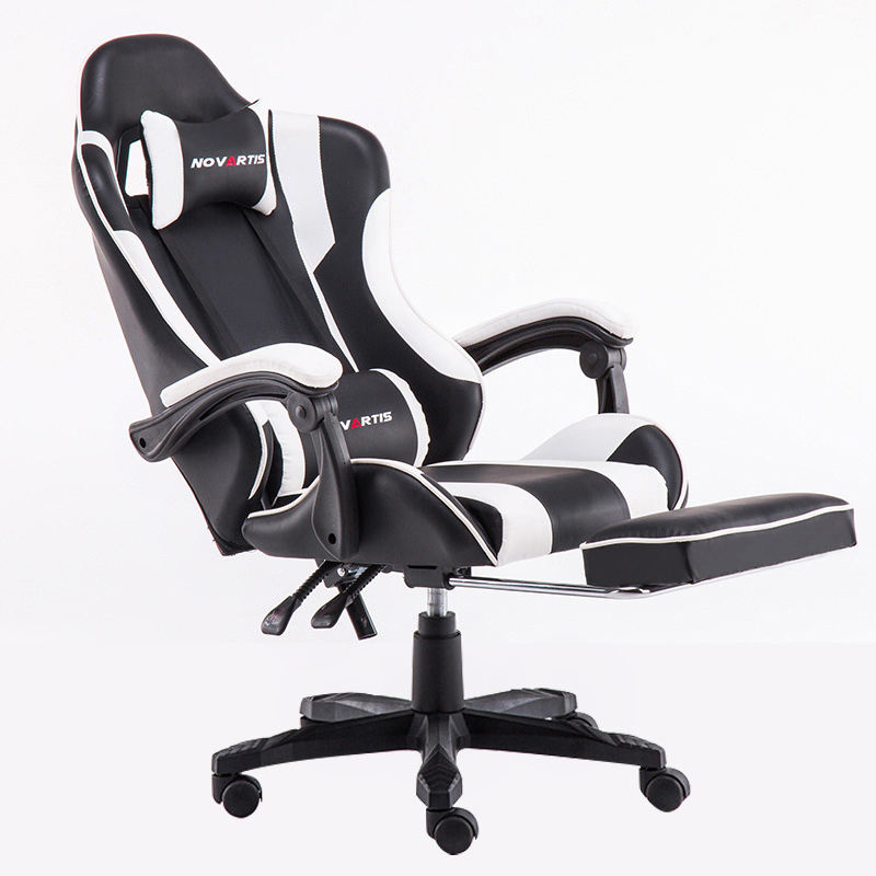 Gaming Chair Ergonomic Leather Swivel Recliner Racer Sport Gaming Chair Furniture Black Silla Gamer Chair 