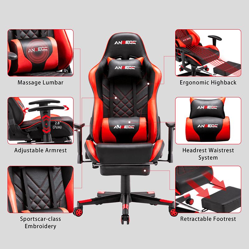 Wholesale Swivel Led Gaming Chair Rgb Gaming Racing Chair For Office Furniture 