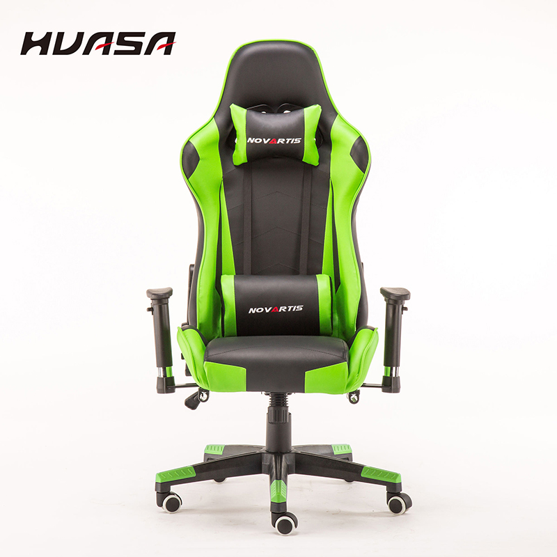 The Fine Quality Modern Racing Green PU Leather Gaming Chair 