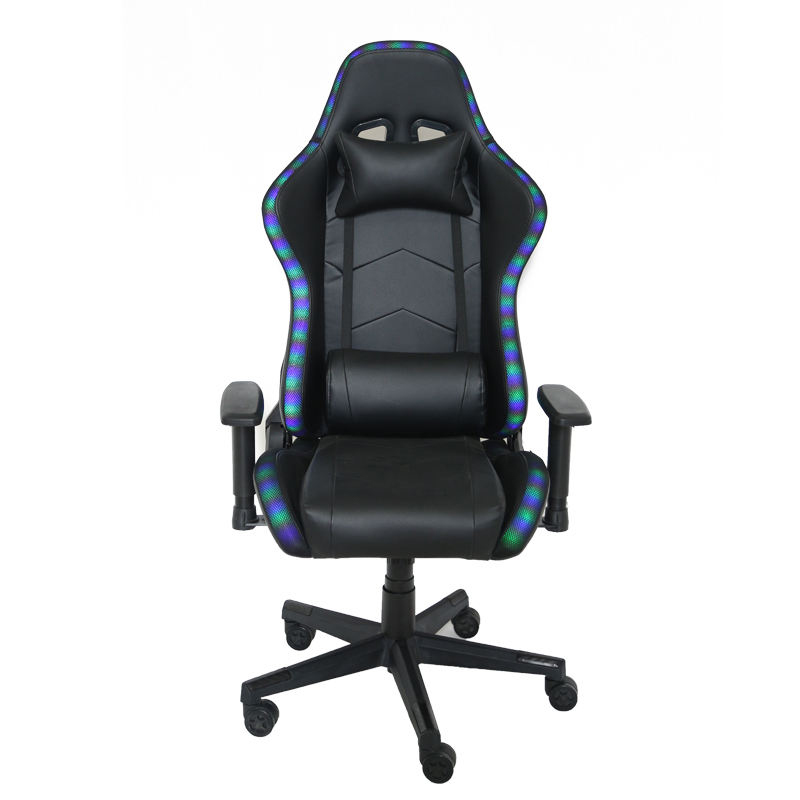 China Hot Sale PC Office Racing Chair Reclining E-Sports Gaming Chair With Led Lights 