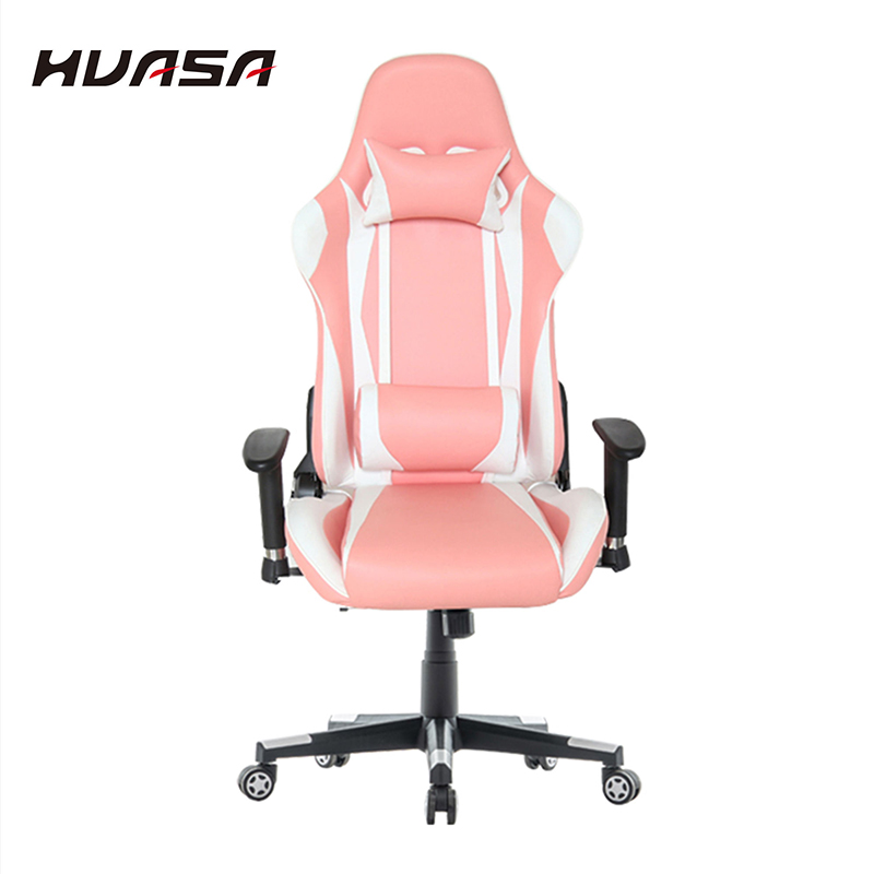 High Back Pink Gaming Chair Ergonomic Gaming Chairs 180 Degrees With Footrest 