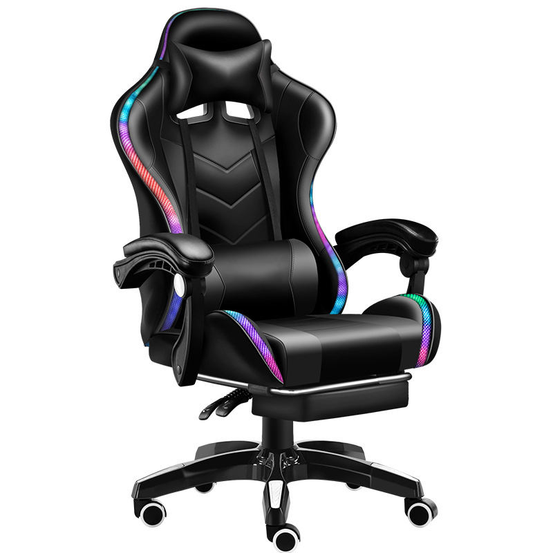 Various Style Colorful Rgb Led Gamer Computer Gaming Massage Chair with Speaker 