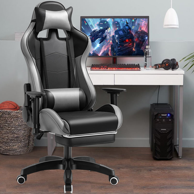 Cheap Yellow and Black PU Leather High Back Office Gaming Chair 