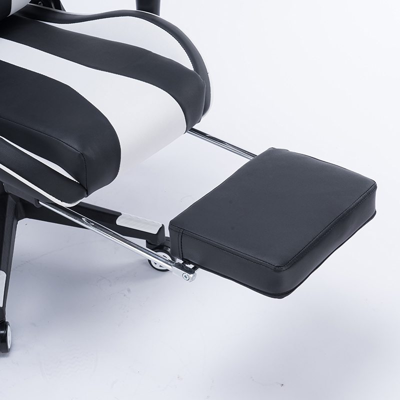 ANJI Modern Black White Gaming Sofa Seat Chair For Gamer 