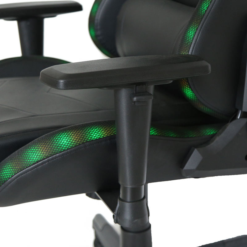 China Hot Sale PC Office Racing Chair Reclining E-Sports Gaming Chair With Led Lights 