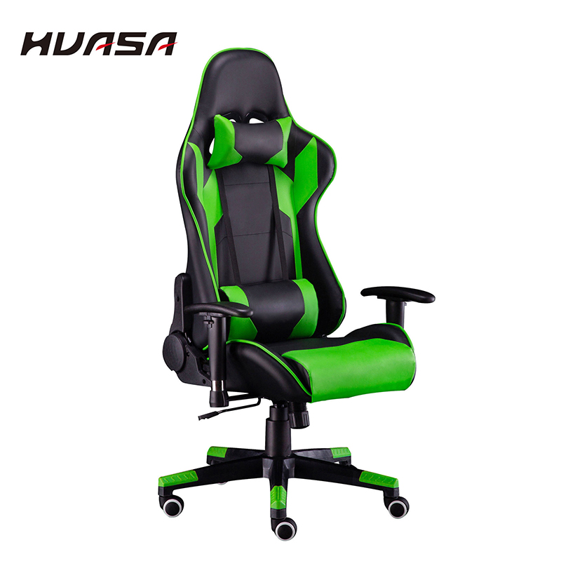 OEM/ODM car seat racing style green rgb gaming office chair 