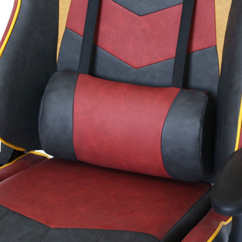 Ergonomic hot sale high end gamer pc vintage leather gaming chair with footrest 