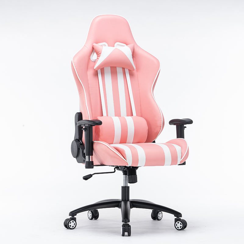 Good Design Comfortable Pink Cute 180 Recline Gaming Chair Swivel Racing Chair 