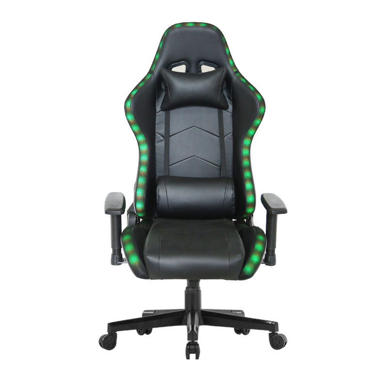 China Hot Sale PC Office Racing Chair Reclining E-Sports Gaming Chair With Led Lights 