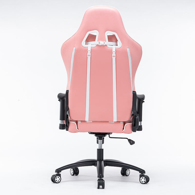 Good Design Comfortable Pink Cute 180 Recline Gaming Chair Swivel Racing Chair 