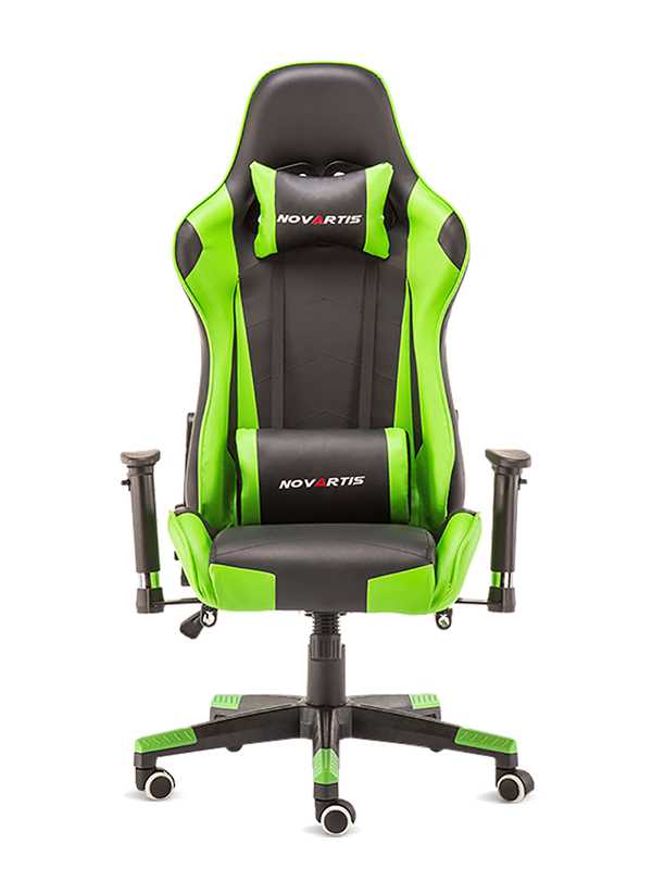 The Fine Quality Modern Racing Green PU Leather Gaming Chair 