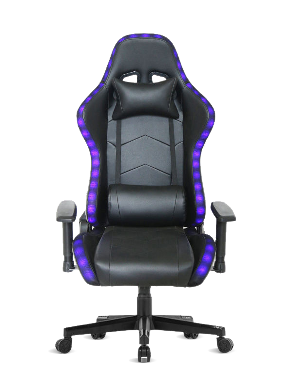 China Hot Sale PC Office Racing Chair Reclining E-Sports Gaming Chair With Led Lights 