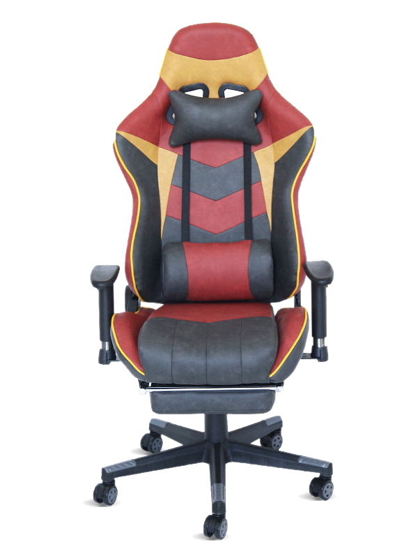 Ergonomic hot sale high end gamer pc vintage leather gaming chair with footrest 