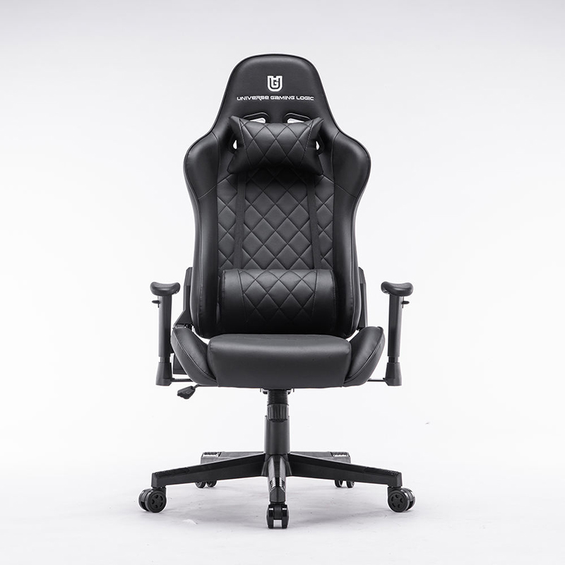 Wholesale pu leather black comfortable gaming chair 