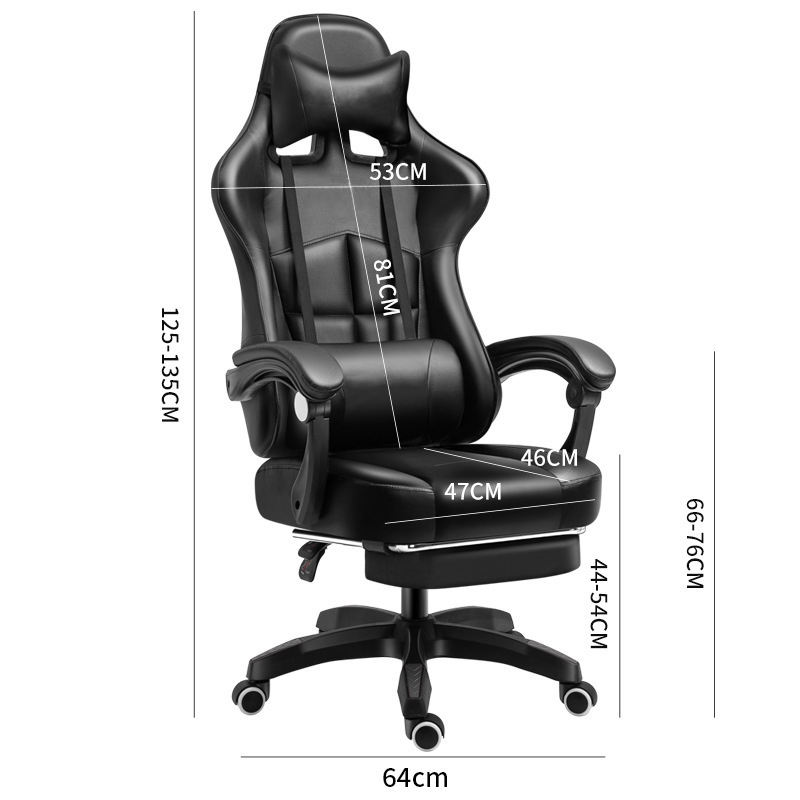 Hign Quality Anji office Gamer Chair Manufacturer Ergonomic Swivel Gaming Chair With Footrest 