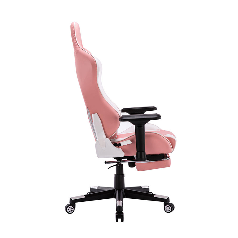 Free sample Pink color extreme game chair gaming with footrest and lumbar pillow HS803-1 